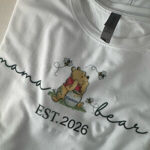 White Mama Bear Graphic Tee
